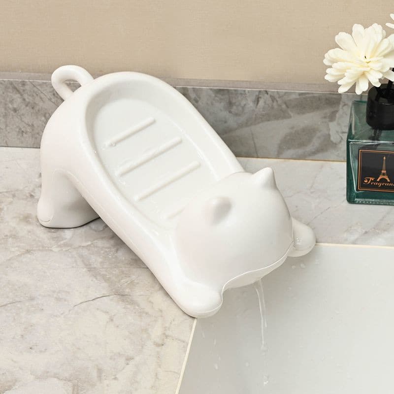Cute cartoon soap holder, tubing, drying rack 4