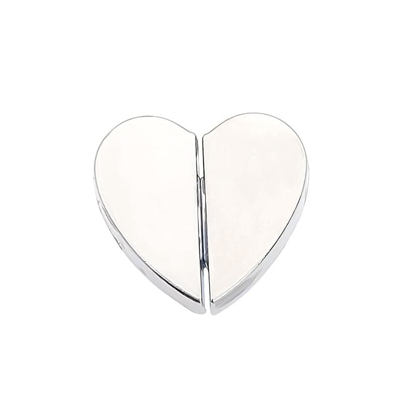 Removable cloth heart shaped, hermetic metal strong magnet 5