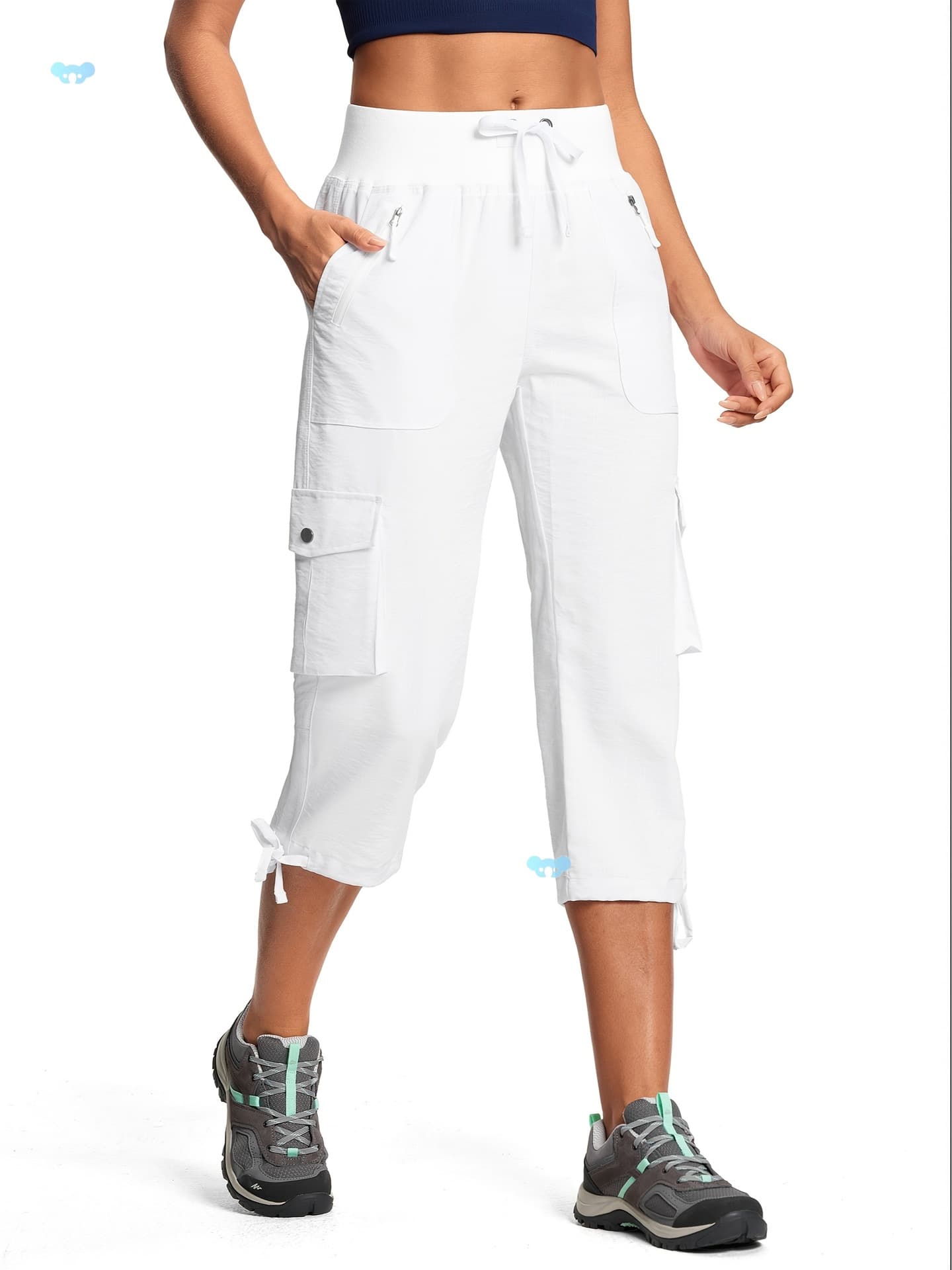 Capri Pants For Women Breathable UPF 50+ Womens Cargo Capris