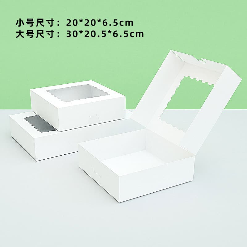 Cross-border popular birthday party window packaging box small cake dessert wedding party cookie box 1