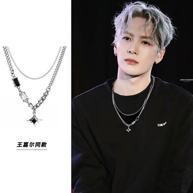 Brand necklace, demi-season design sweatshirt, sweater, men's accessory 4