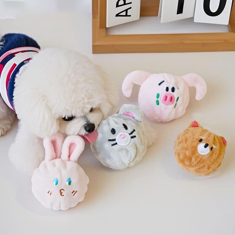 Cute bouncy ball, toy, pet, can bite, cute animals, makes sounds, Amazon 2