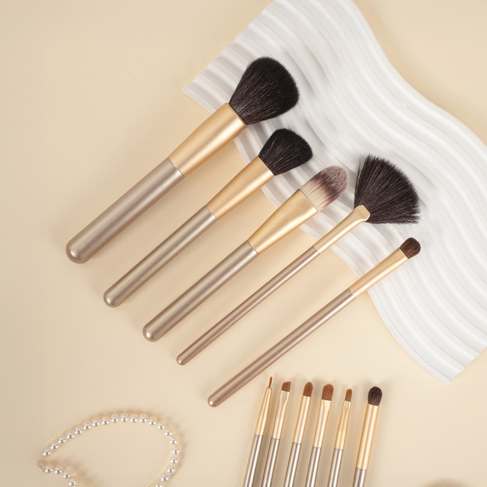 Face blush, brush for contouring, full set 2