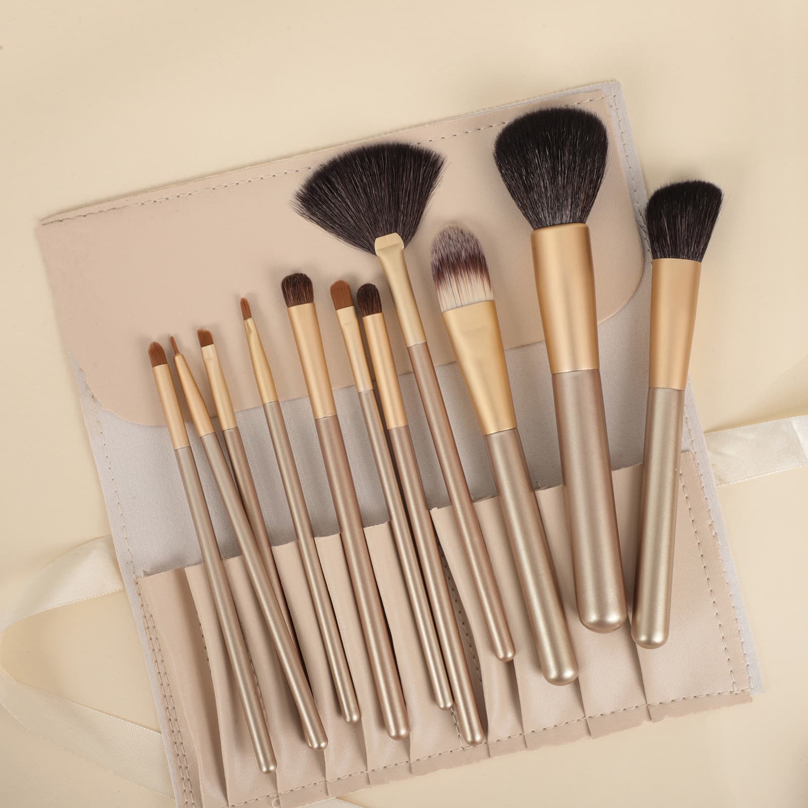 Face blush, brush for contouring, full set 1
