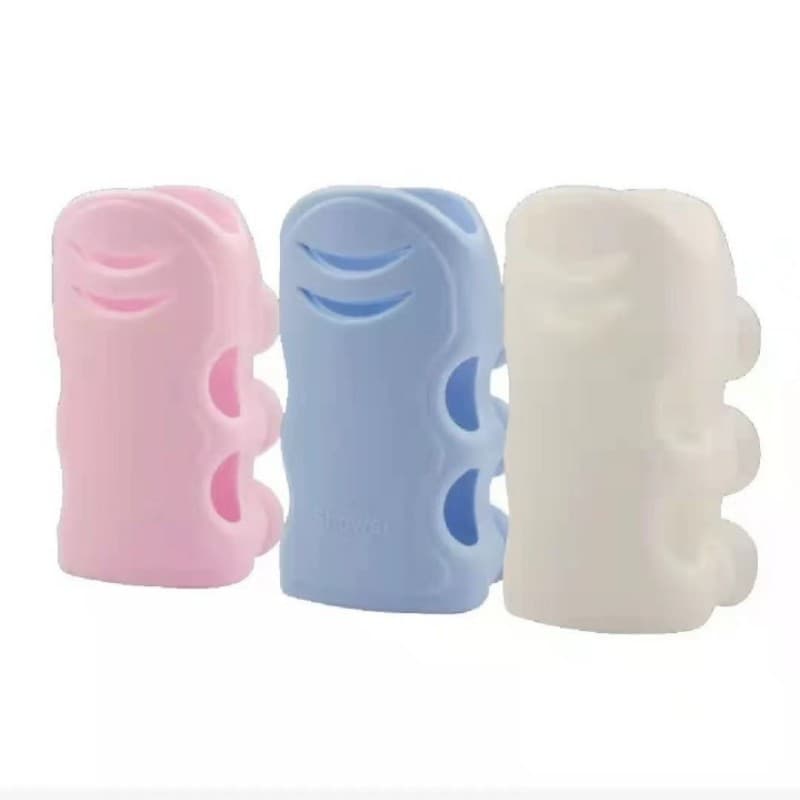 Shower suction cup silicone free punching universal bracket bathroom Shower lotus puff head strong adsorption fixed device base 5