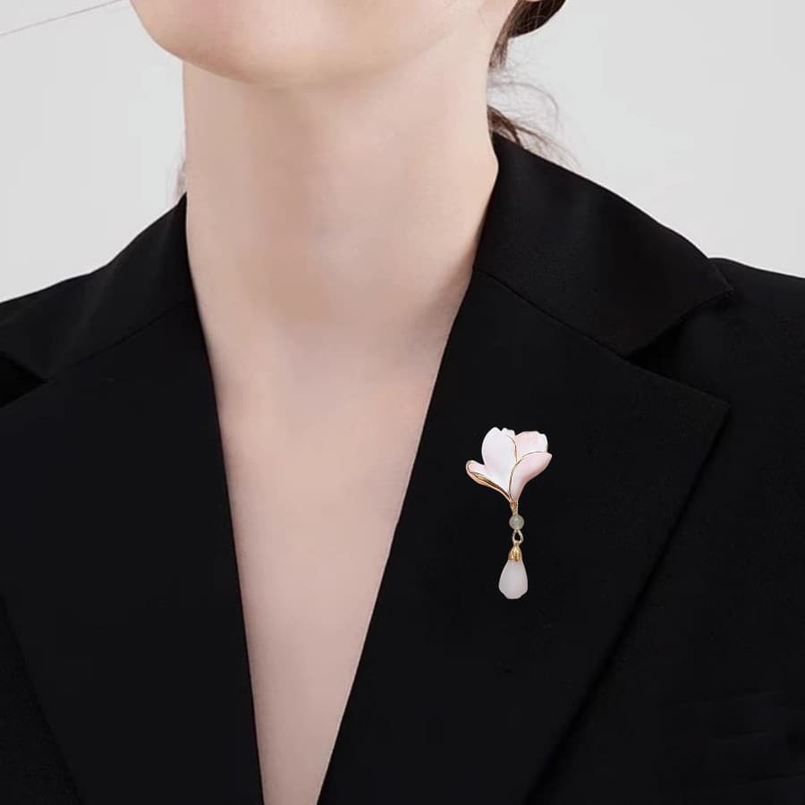 Classic brooch, accessory, cheongsam lapel pin, pin, orchid, Chinese style, high-quality style 4