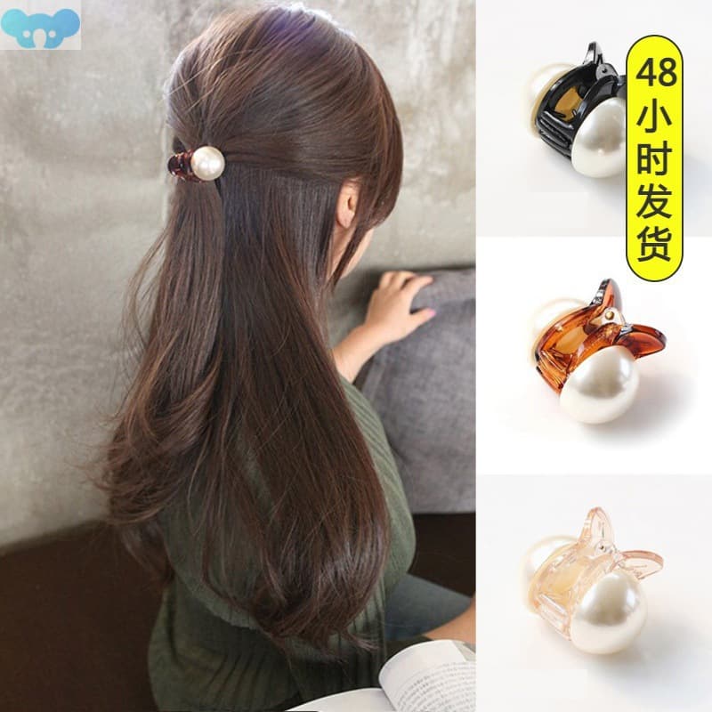 [Korean Sweet Mini Round Pearl Hairpins For Women Girls Hair] 1