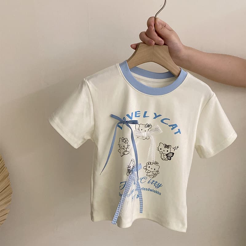 (Cross-border trading), summer children's cartoon short sleeve T-shirt with a round collar, trousers 2