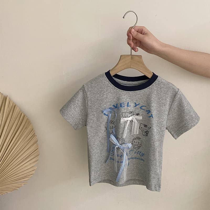 (Cross-border trading), summer children's cartoon short sleeve T-shirt with a round collar, trousers 3