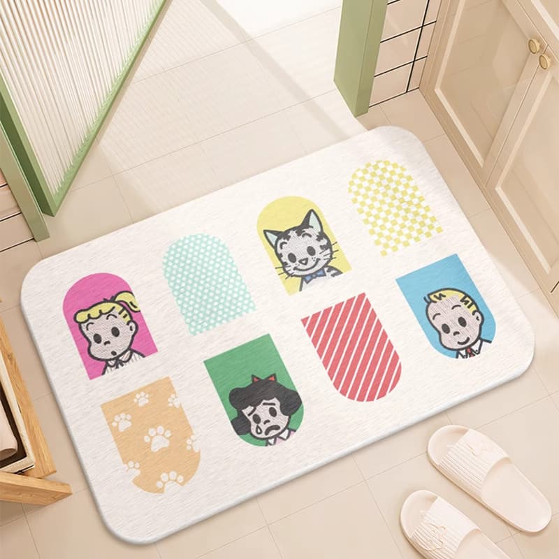 Cartoon carpet, non-slip quick dry water board, doormat, water absorbent 2