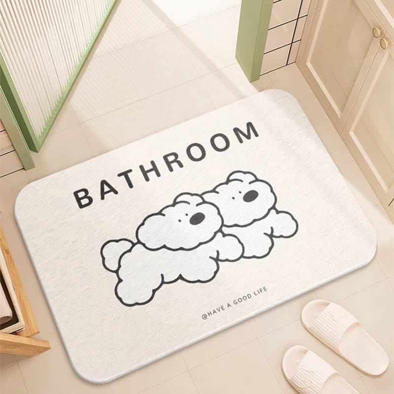 Cartoon carpet, non-slip quick dry water board, doormat, water absorbent 3