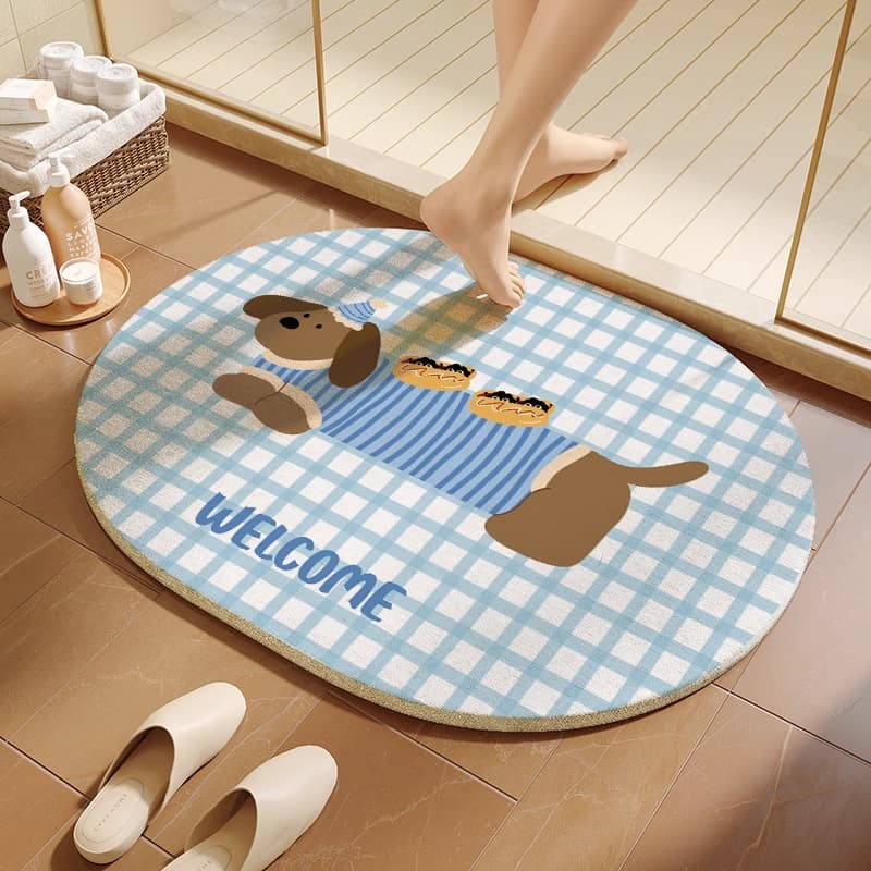 Cartoon carpet, non-slip quick dry water board, doormat, water absorbent 1