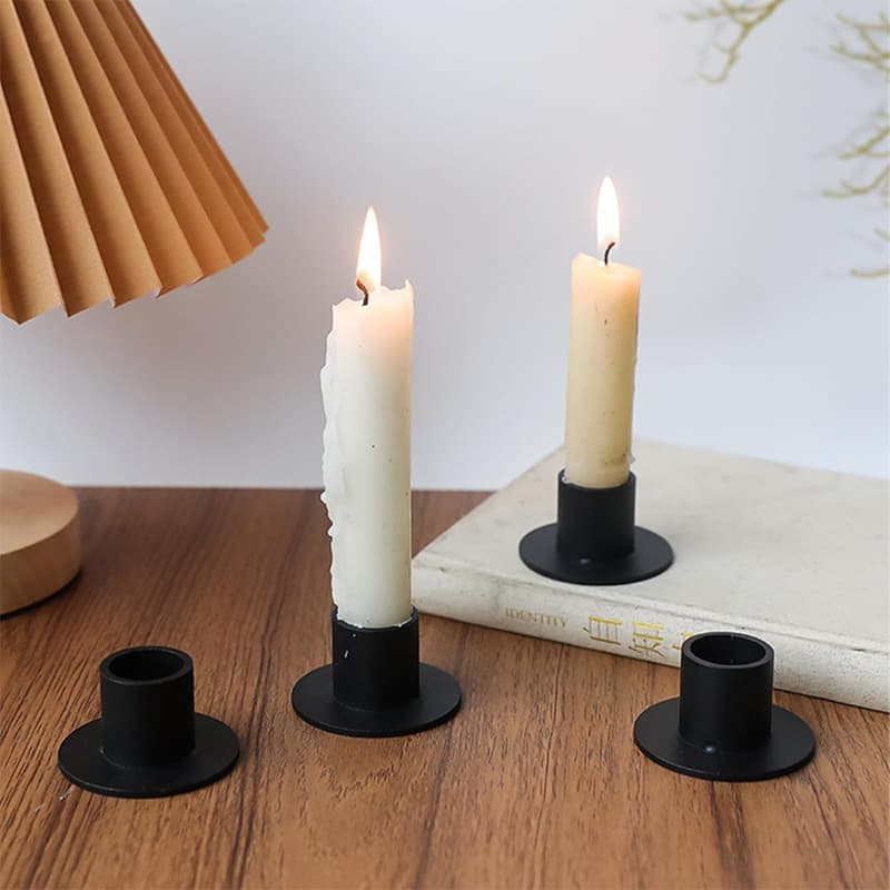 Cross-border European table decorations candlesticks iron candlestick crafts candlelight dinner decoration candles holiday decorations 2
