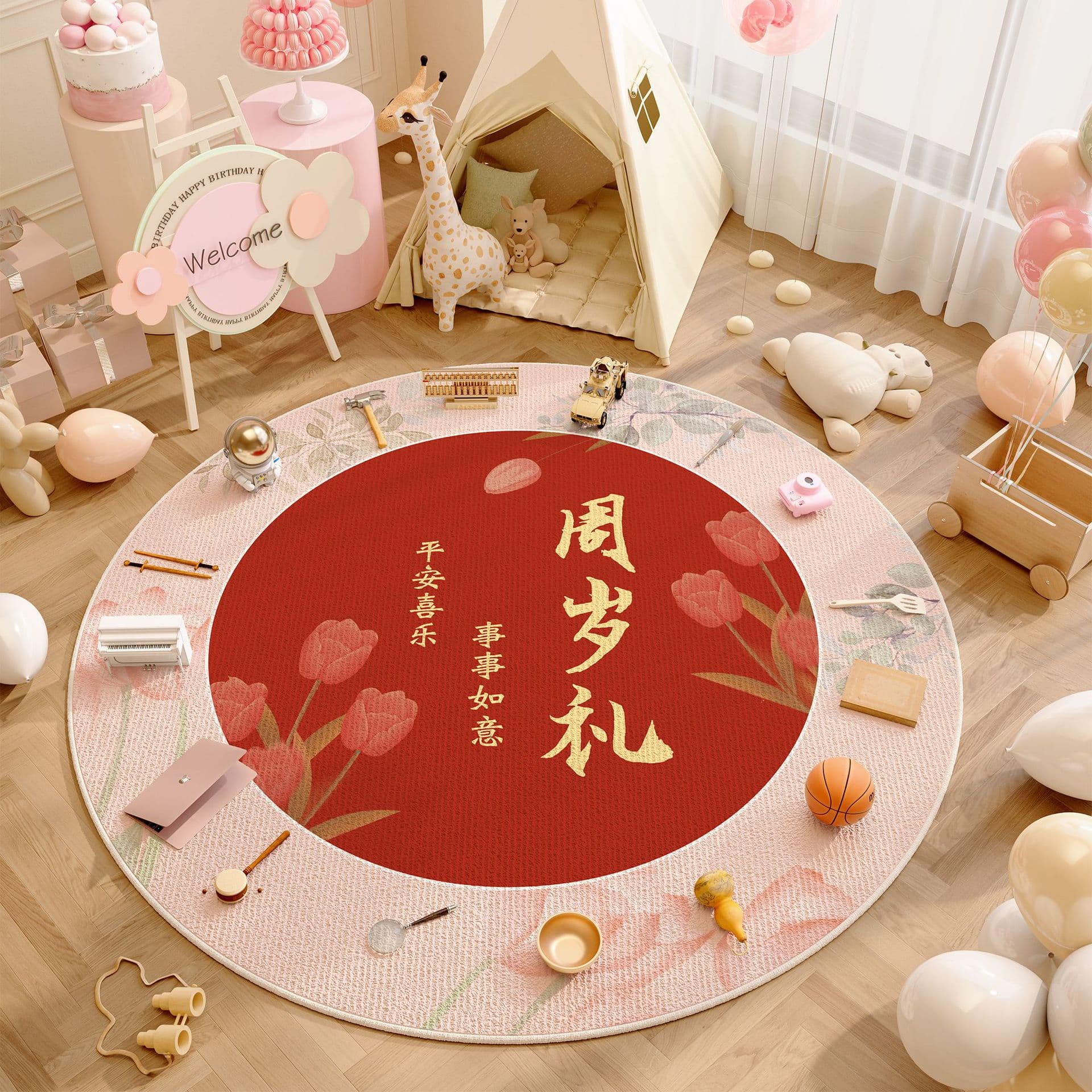 Wear-resistant non-slip carpet for living room 3