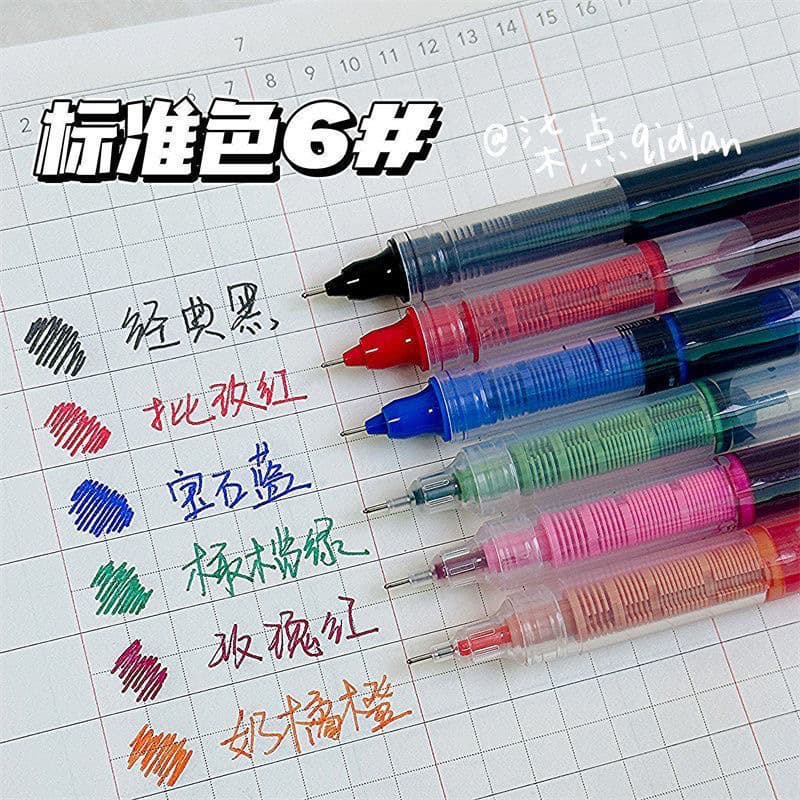 Rollerball capacious cute multicoloured quick dry rollerball pen, 12 colors, 0.5mm 4