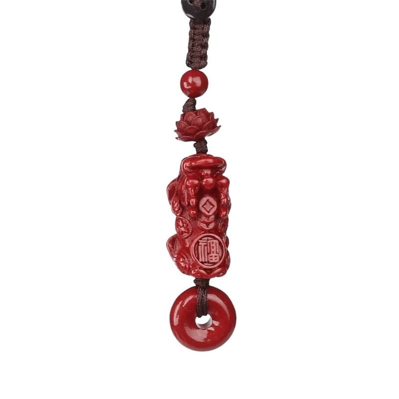 Keychain for men and women, pendant, protective amulet, buckle, cinnabar, women's style 5