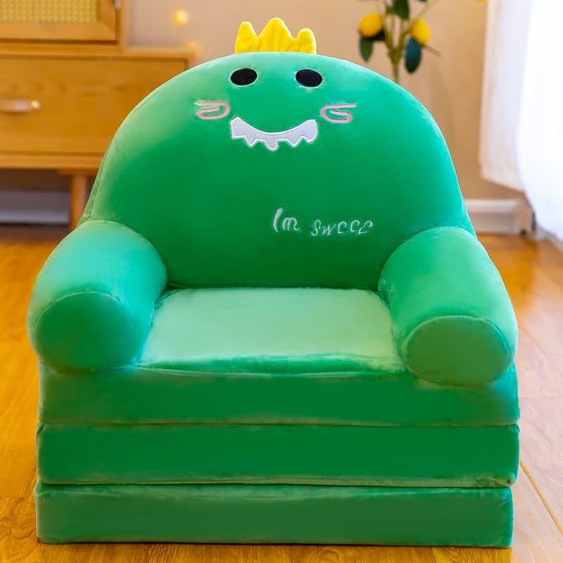 Cartoon children's folding sofa for kindergarten, long chair for boys and girls 9