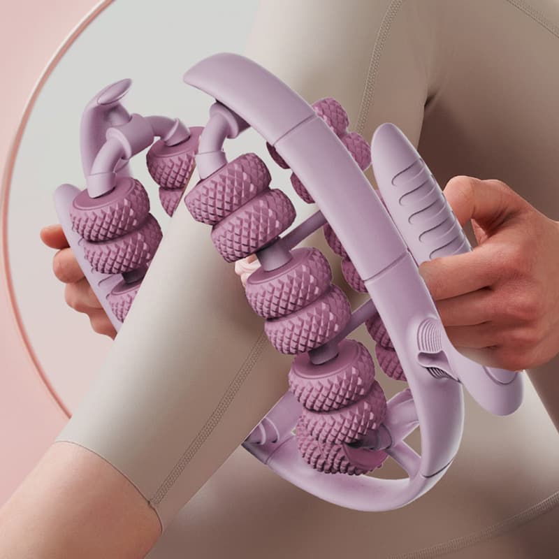26-wheel leg massager ring leg clamp roller leg beauty device calf muscle relaxation massage equipment yoga wheel 2