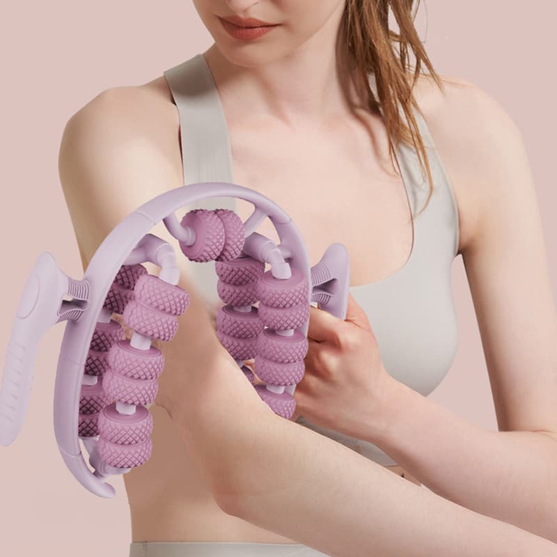 26-wheel leg massager ring leg clamp roller leg beauty device calf muscle relaxation massage equipment yoga wheel 4