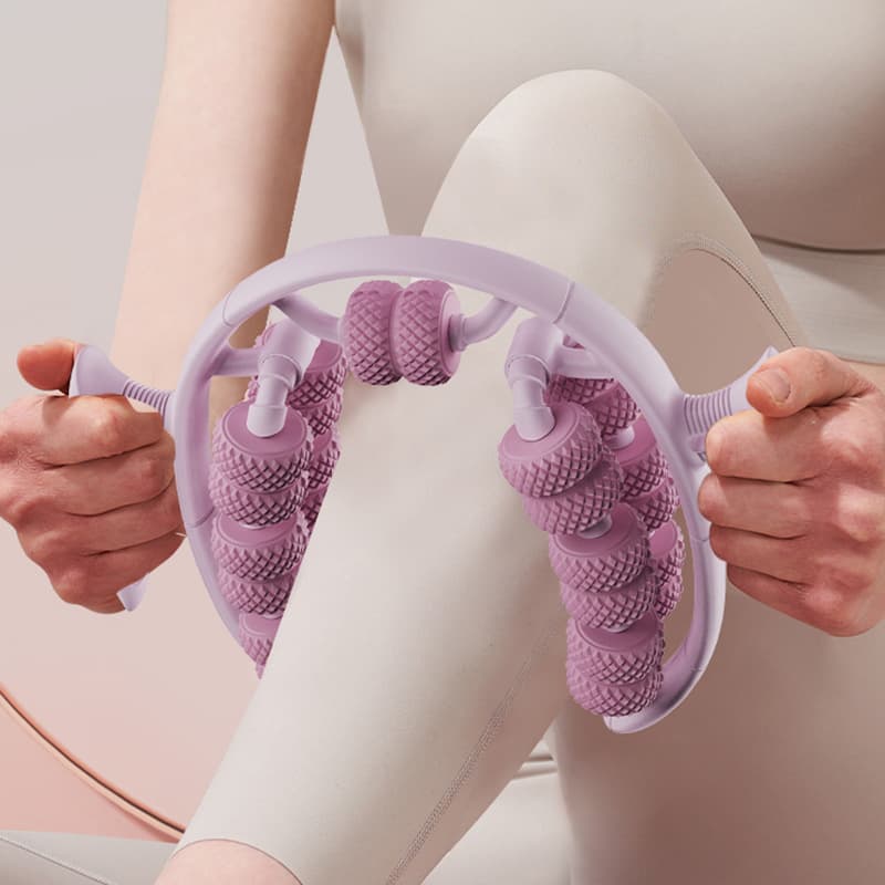 26-wheel leg massager ring leg clamp roller leg beauty device calf muscle relaxation massage equipment yoga wheel 1
