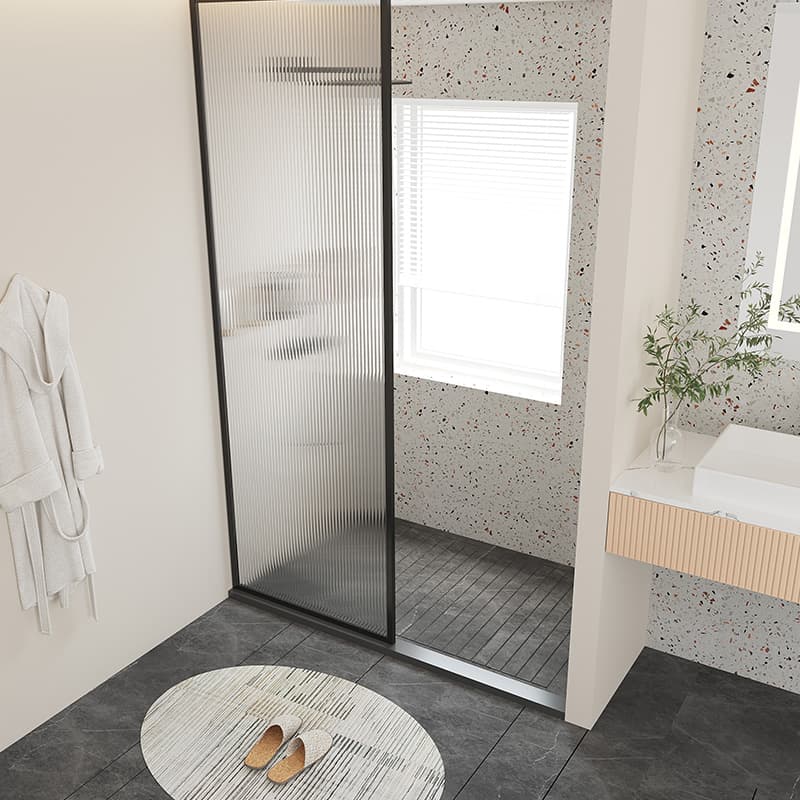 Shower room semi -partition bathroom glass door bathroom dry wet separation bathroom screen screenless frame bath screen shower room 4