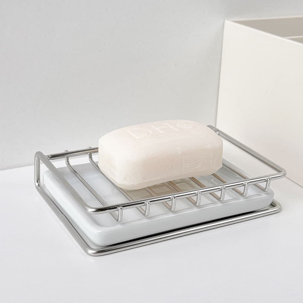 Soap holder stainless steel, laundry soap, drying rack, stainless steel AISI 304 2