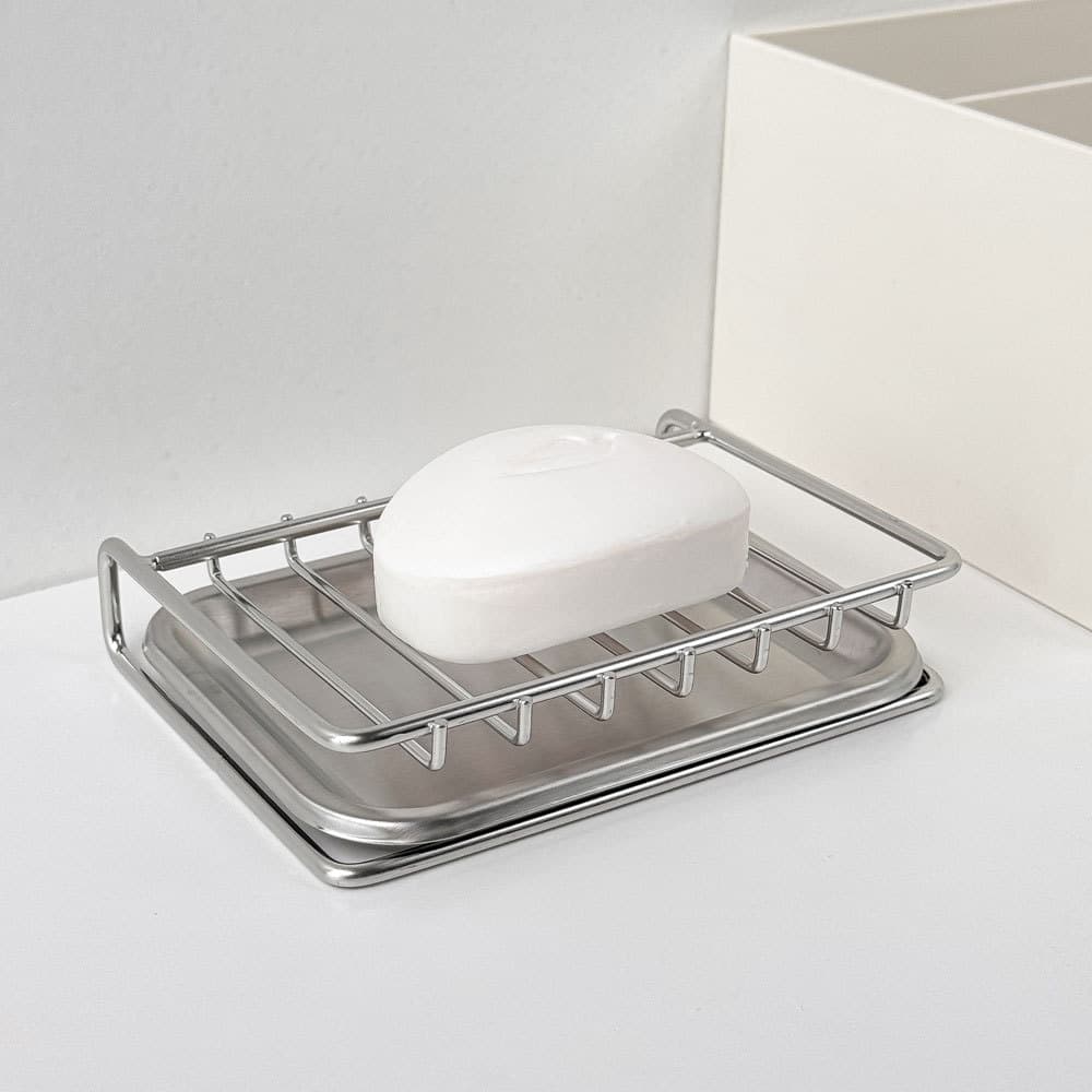 Soap holder stainless steel, laundry soap, drying rack, stainless steel AISI 304 3