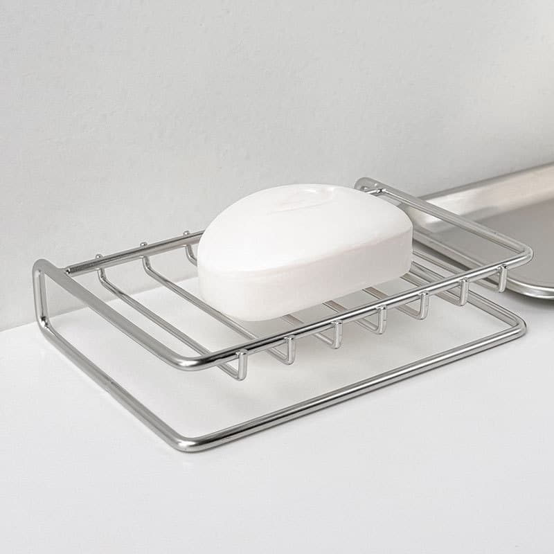 Soap holder stainless steel, laundry soap, drying rack, stainless steel AISI 304 1