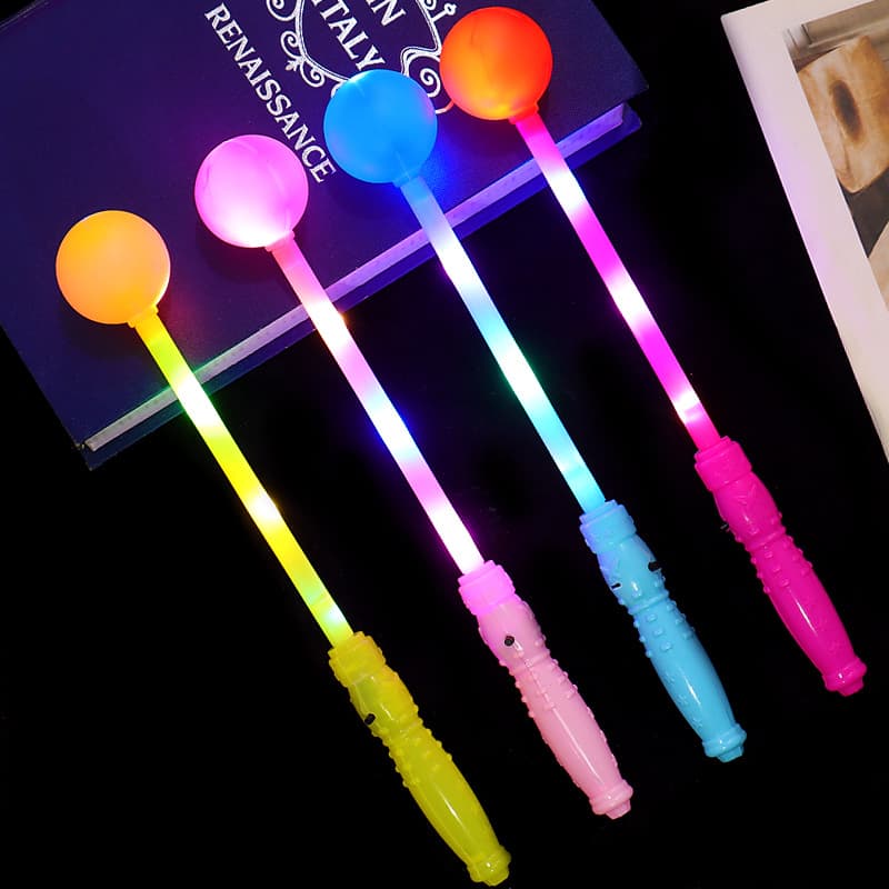 Kindergarten performance props glow stick for school graduation season yellow five-pointed star fluorescent stick star flash fairy stick 4