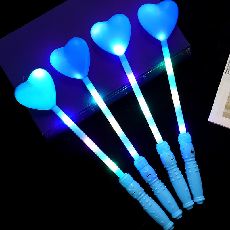 Kindergarten performance props glow stick for school graduation season yellow five-pointed star fluorescent stick star flash fairy stick 6