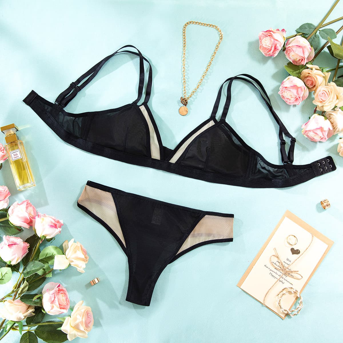 (Cross-border trading), brand retro sexy swimwear, comfortable wireless bra, underwear, set, European style, french style 4