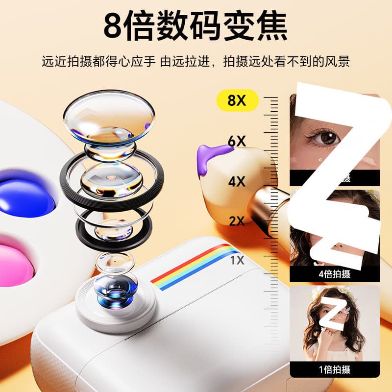 Polaroid, camera, photo, digital children's toy, Birthday gift 4