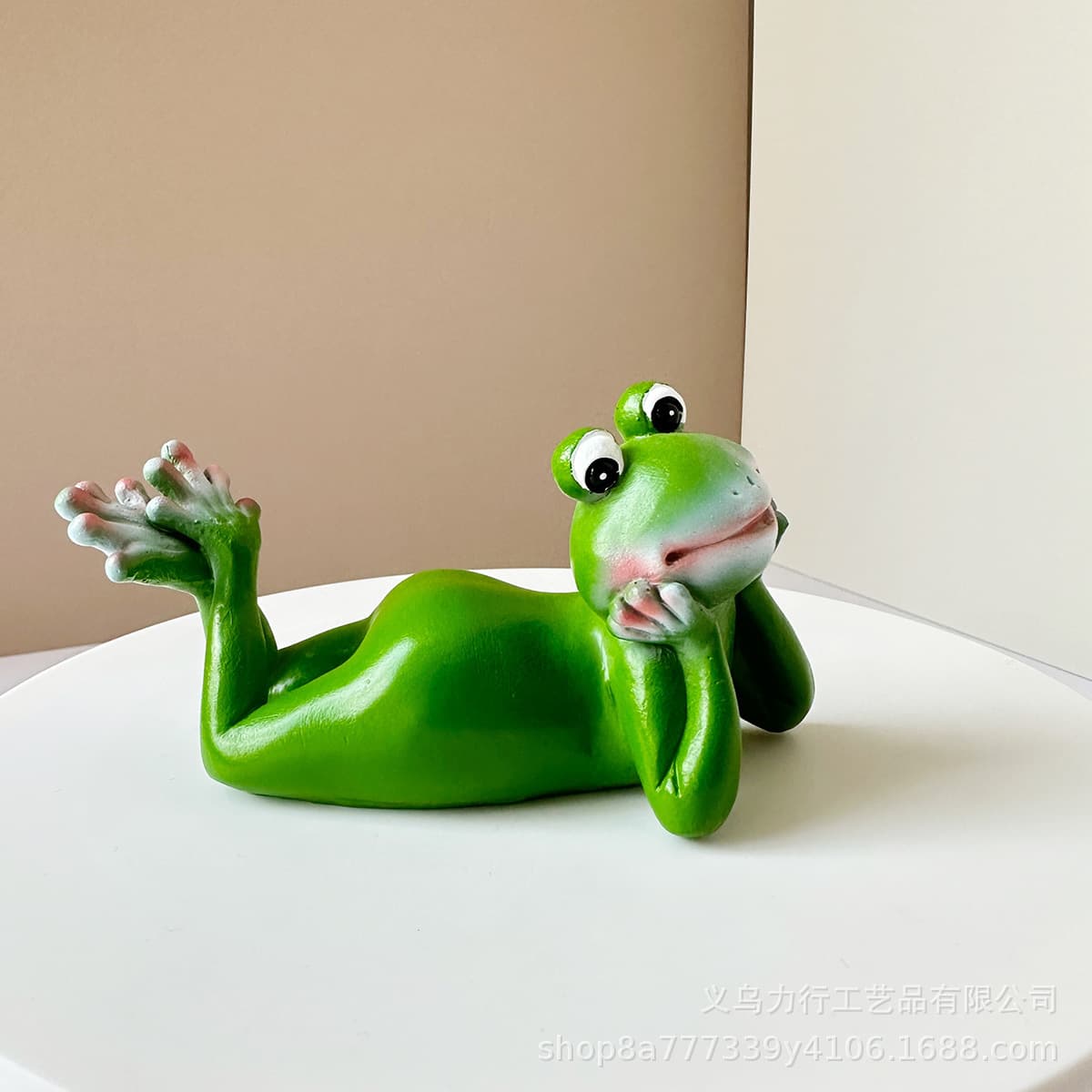 (Cross-border trading), cute creative statue, resin decor, frog, home decor 4