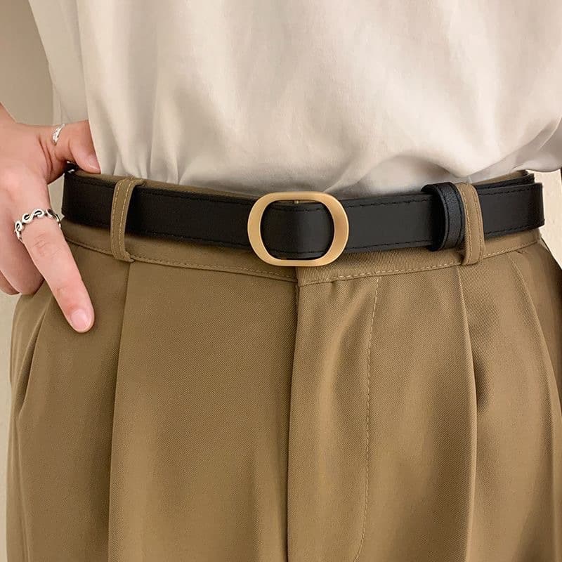 Belt, universal jeans for students, fashionable trousers, Korean style, simple and elegant design 2