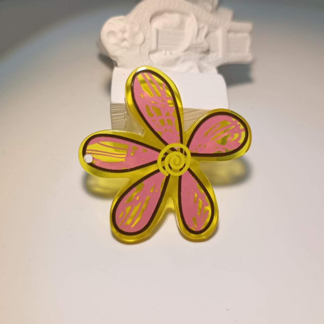 Acrylic funny keychain, removable constructor, decorative accessory, material, DIY 6