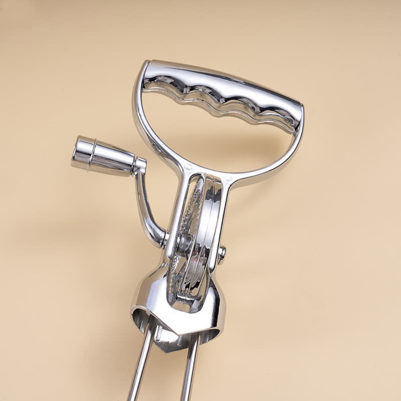 Spot wholesale and retail hand-cranked electroplated egg beater double-wheeled stainless steel kitchen mixer cake baking tools 2