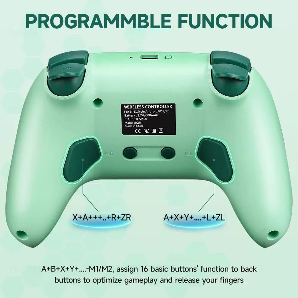 Suitable for Nintendo Switch Pro game controller with RGB lighting Nintendo Switch controller 4