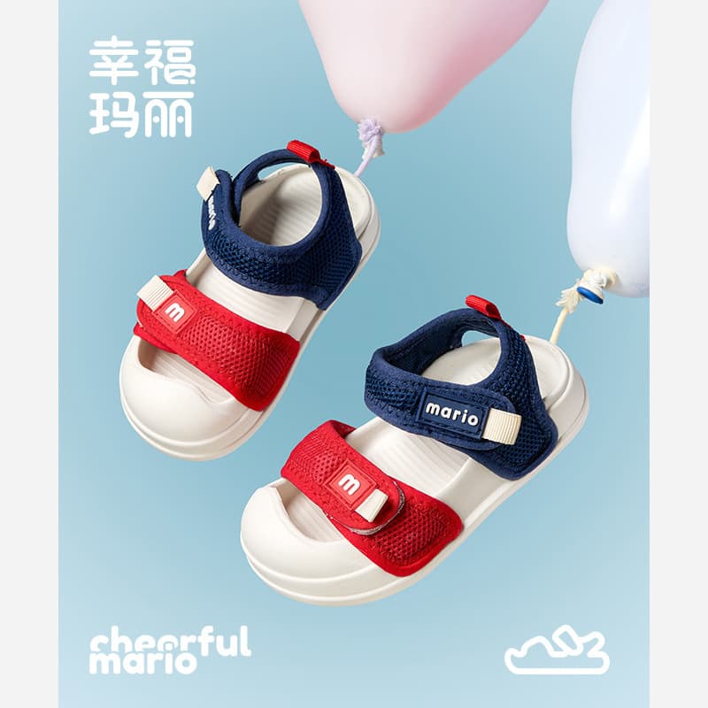 Children's summer sandals, children's bag for boys, beach footwear