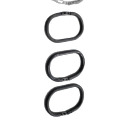 Spot quick-release PP plastic shower curtain ring buckle door curtain hook curtain cloth accessories shower curtain rod hanging ring C hook strap 5