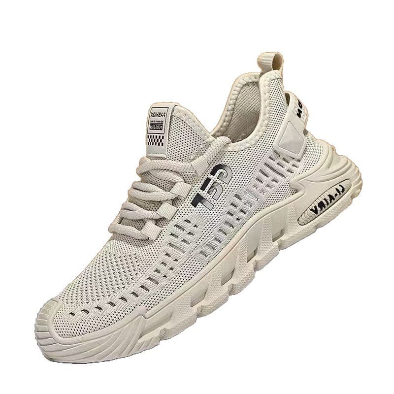 2026 New Breathable Summer Flyknit Shoes Men's Versatile Running Sports Shoes Soft Sole Casual Walking Men's Shoes Dropshipping 5