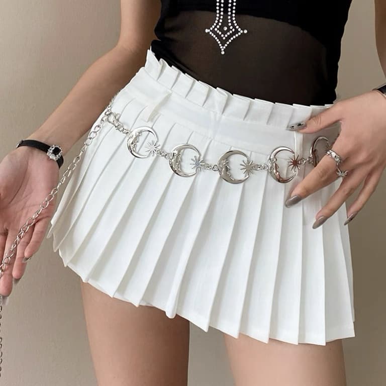 Retro metal design chain, accessory, universal belt, boho style, trend of season, high-quality style 3