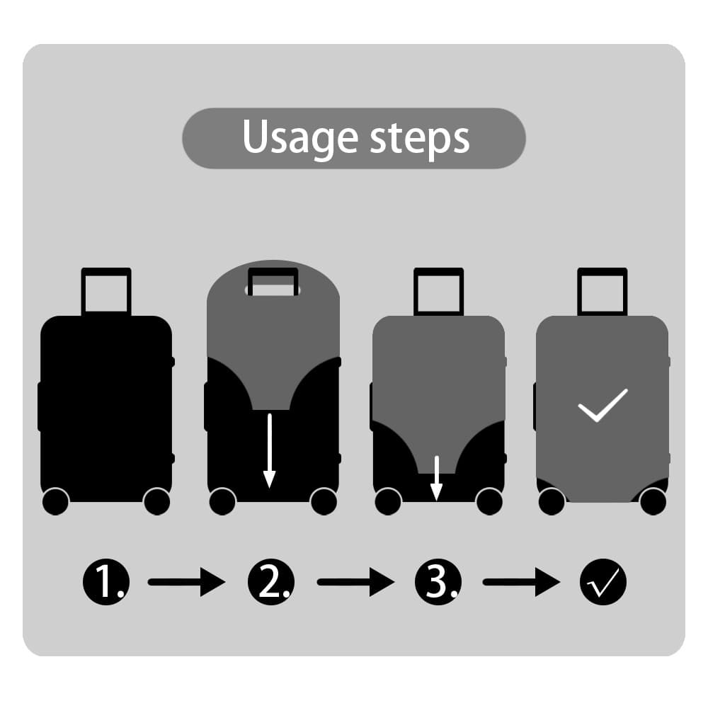 Suitcase, protective case, dust cover for traveling, elastic bag, increased thickness 3