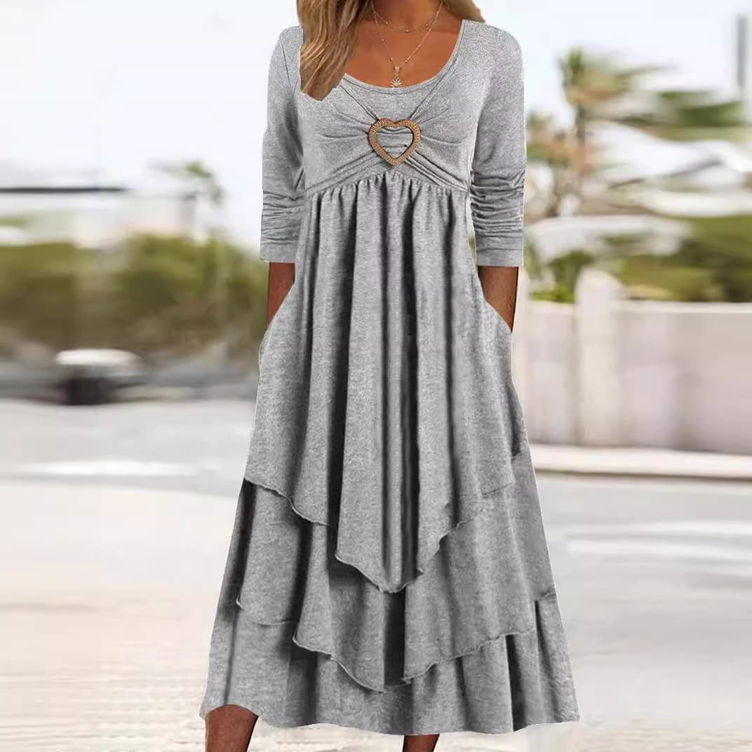 (Cross-border trading), solid brace, dress, suitable for spring and autumn, European style 3