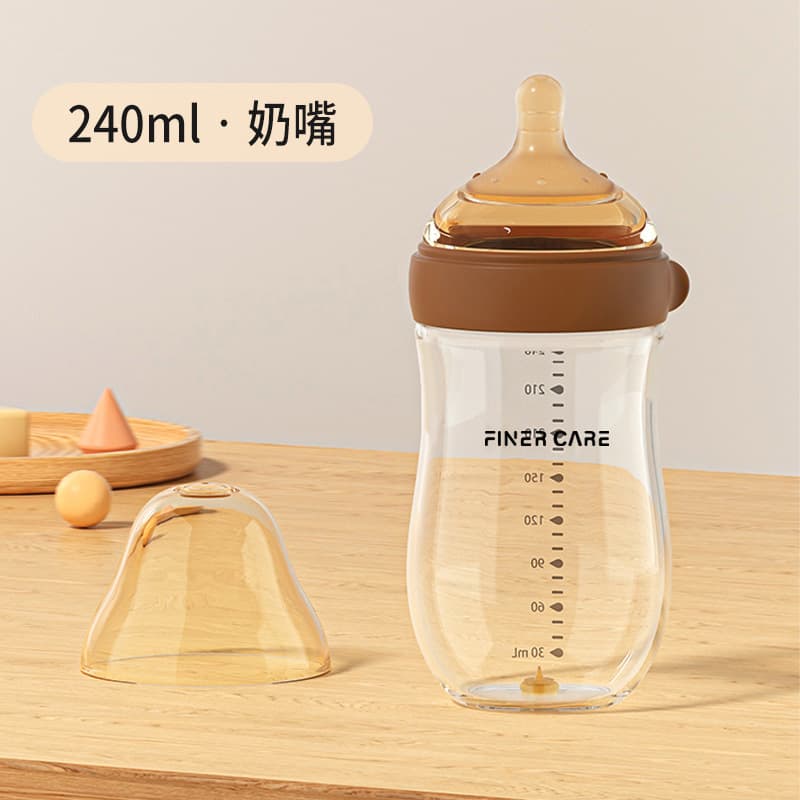 Glass anti-colic children's feeding bottle for new born, bottle detergent for baby, 0-10 month 4