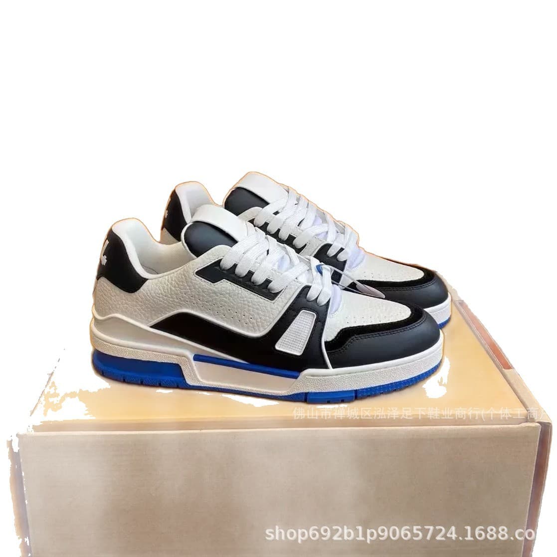 Lujia 2025 top~top~first layer cowhide color matching casual shoes retro sports women's sneakers white cement men's and women's shoes 5