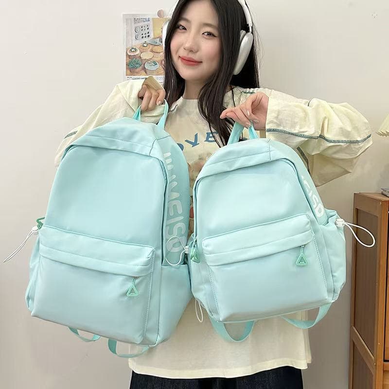 Capacious backpack, cute shoulder bag, universal laptop for students, for secondary school, for teenagers 2