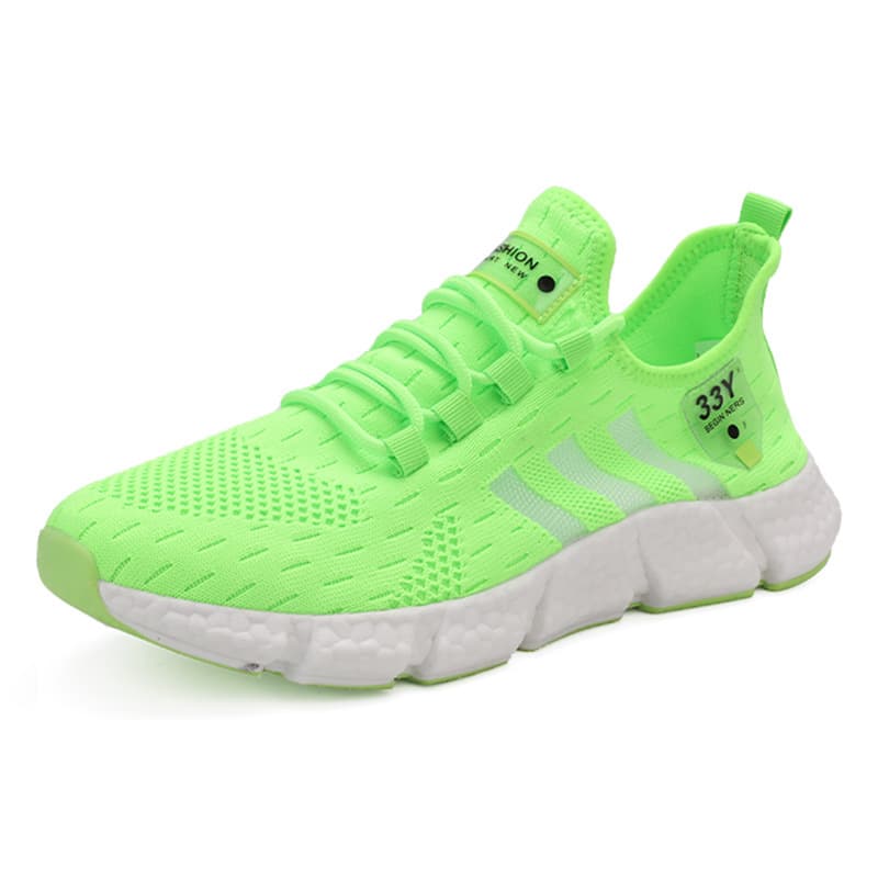 Trendy and versatile soft-soled sports shoes for men and women, single-mesh summer mesh shoes, lightweight fly-knit student running shoes 5