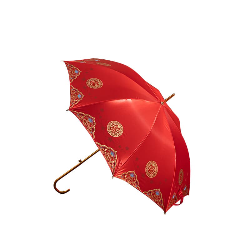 Wedding bride red umbrella new Chinese style wedding umbrella bride's dowry umbrella high-end wedding special umbrella wholesale 5