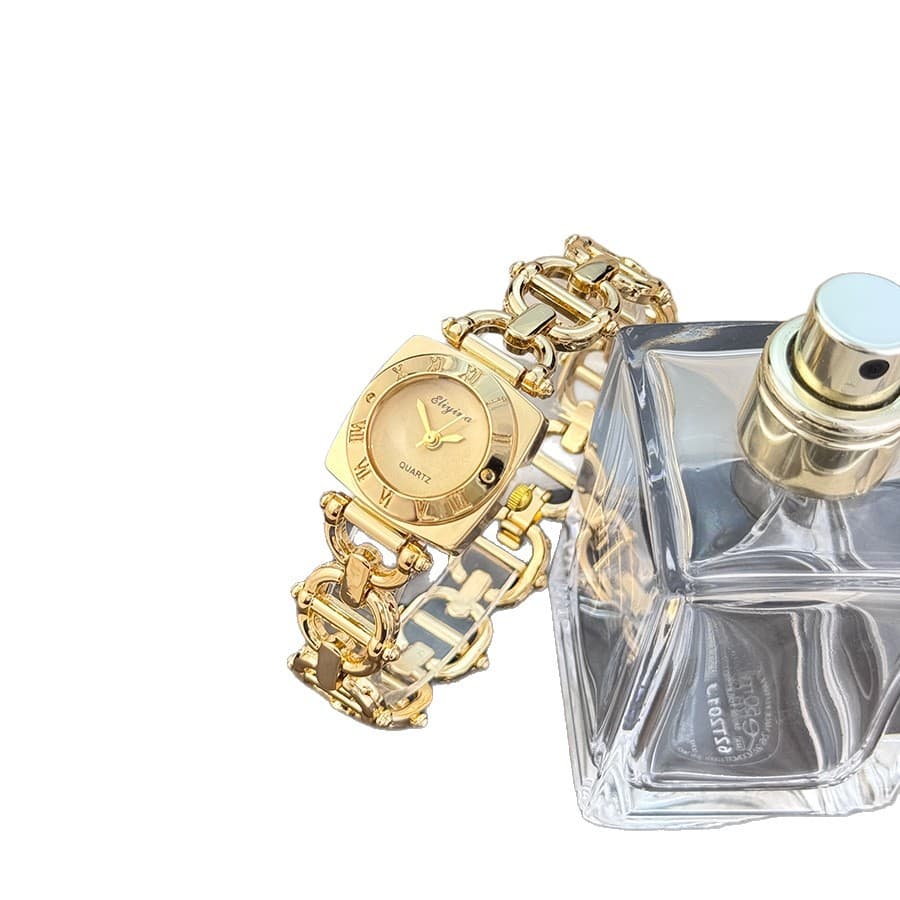 New women's cross-border hot-selling watch with high-value square Roman scale hollow big brand women's luxury watch 5