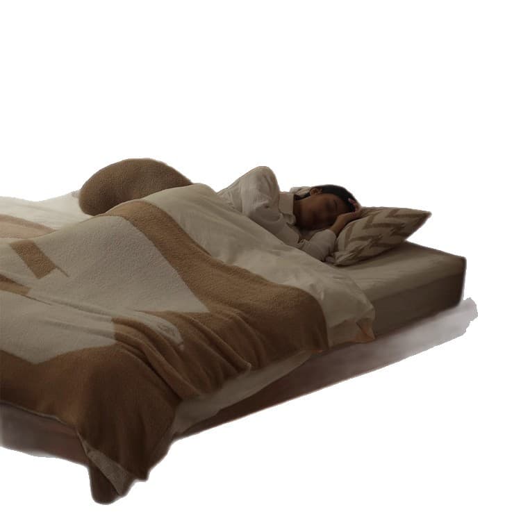 Solid wood bed modern simple 1.5m household walnut single bed 1.8m master bedroom red oak bed double wholesale 5